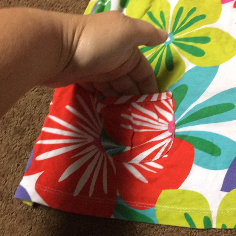 Carters shirt Girls 3T no sleeve floral tropical